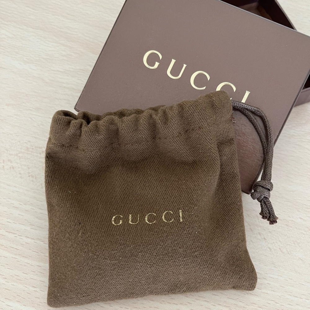 Vintage Gucci GG Key Fob Red Blue Sherry Line Dust Bag Box Collectible 1970’s - Picture 8 of 8